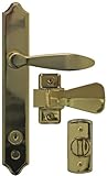 Ideal Security Inc. SK1215BB Deluxe Storm Door Handle Set with Deadbolt, Brass E-Coat by Ideal Secur