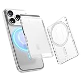 【elago】 MagSafe カードケース カード 収納 ポケット 薄型 透明 マグセーフ カード入れ マグネット 内蔵 カードホルダー [ 各種 iPhone スマホ スマートフォン 対応 ] MAGNETIC CLEAR CARD POCKET ホワイト