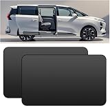 車サンシェード 超ワイドサイズ 車用カーテン マグネット Oziral 車日除け 18/20個強力磁石 99%UVカット 遮光断熱 車中泊 プライバシー保護 目隠し 簡単取付 収納便利 夏 暑さ対策 アウトドア 防災グッズ カー用品 2枚 スライドドア/広い車窓対応 L（100*60cm）