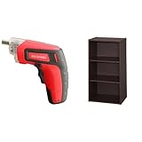 『電動ドライバー 充電式 RD110-R レッド』と『カラーBOX モジュールBOX3段 幅36.6x奥行29.0x高さ73.2 ブラウンオーク MDB-3』のセット