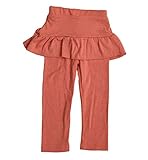 Plus Nao(プラスナオ) 子供用・ミニスカート付レギンスパンツ・スパッツ・スカッツ・カジュアル 100 オレンジ