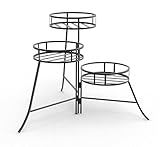 20.25" 3 Tier Plant Stand Blk