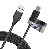 Magtame usb type cケーブル 磁石吸着 壁面に固定機能 USBタイプCケ_ーブル 金属プレート2個入り 30W/3A急速充電 PD技術 usbケーブルtype-c 配線落下防止 Phone15/MacbookPro/Pad Pro&Air等usb a to c機器対応 (1M-ブラック)