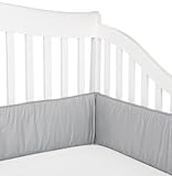 American Baby Company 100% Cotton Percale Crib Bumper, Gray by American Baby Company