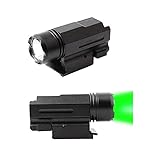 HYP タクティカルライト ウェポンライト 高輝度 緑色のLED搭載 20mmレイル エアガン マウント (M&P 9対応) EP10