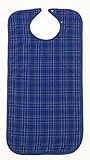 NRS Healthcare Adult Bib / Clothing Protector M29628 - Blue, Long Length by NRS Healthcare