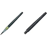 [セット買い]ぺんてる 筆ペン ぺんてる筆 太字 & カートリッジ10本セット