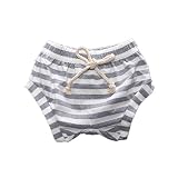 Winzikベビーキッズ服装ストライプウエストゴム短パン夏カジュアルBeachwearパンツブルマ カラー: グレー