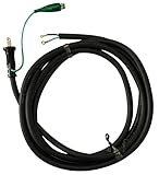 kowa 修理に最適 取替え用コード 15A・3m アースクリップ/丸端子付 クロ EB-310S-3 日本製