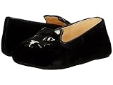 [シャーロットオリンピア] Charlotte Olympia My First Kitty (Infant) フラットシューズ Black Velvet/Nappa 18 (US 3 Infant)