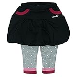 【秋冬物】 chocola(ショコラ) ガーゼ天竺+天竺長丈バルーンスカッツ 90cm/クロ NO.CH-1511-73059