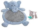 Mary Meyer Bestever Blue Elephant Mat with WubbaNub Pacifier by Mary Meyer