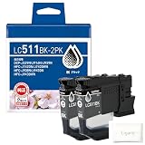 【Amazon.co.jp限定】 ブ ラザー インクカートリッジ LC511BK-2PK ブラック プリンター コピー機 Ligare ポケットティッシュ付き