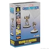 マーベル:危機プロトコル ウェポンX&マーベリックキャラクターパック - 卓上スーパーヒーローゲーム、対象年齢14歳以上、2人用、プレイ時間90分、Atomic Mass Games製。