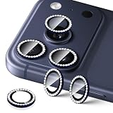 For 17 pro/pro max カメラフィルム キラキラ カメラ保護 9H強度 アルミ合金 黒縁取り 高透過率 耐衝撃 飛散防止 キズ防止 高透過率 指紋・汚れ防止 気泡ゼロ 露出オーバー防止 簡単貼り付け 対応 17 pro/pro max レンズ保護フィルム（ブルー）