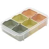KEYUCA (ケユカ) お弁当用 シリコンカップ L (スクエア型/100ml) おかずなどの作り置きに(電子レンジ/食洗機可)