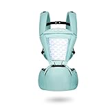 (Newox) 抱っこひも ベビーキャリア おんぶ ベビースリング 前後抱きタイプ 疲れにくい腰ベルト付き 装着簡単 通気性良い (ブルー)