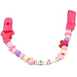 赤ちゃんのおしゃぶりリーシュコード/ケース特別おしゃぶりクリップおしゃぶりホルダーピンクラブリー