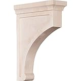 Ekena Millwork BKTW02X07X10GOAL 2 1/2"W x 7"D x 10"H Large Gomez Wood Bracket, Alder [並行輸入品]