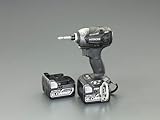 ESCO エスコ DC14.4Vインパクトドライバー(充電式/黒) EA813DB-24B