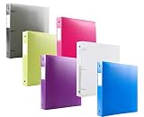 Green Oath Ring Binder 1.5 Inches Capacity Spine Pocket with Label 1 Inside Pocket Pack of 6 Assorte