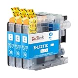 LC211C ブラザー インク LC211 シアン 3本セット LC211 LC211-4PK 互換インク Brother 用 DCP-j968N DCP-J562N MFC-J737DN MFC-J837DN MFC-J887N MFC-J907DN MFC-J997DN MFC-J997DWN DCP-J767N DCP-J963N 大容量 残量表示