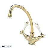 【JODEN】キッチンスタンダードCL（ブラス） キッチン用2レバー混合栓 クラシック水栓金具 2PLVG