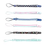 SUNOR マルチクリップ ベビー マルチクリップ おしゃぶり おしゃぶりホルダー 長さを調節できます 赤ちゃん 安全で無毒 かわいい 6枚セット 男女共用 紛失落下防止