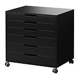 IKEA(イケア) ALEX ブラック 70167708 引き出しユニット キャスター付き、ブラック