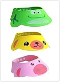 BuyHere Baby Bath Shampoo Protect Hat, Pack of 3 pcs Animals by BuyHere [並行輸入品]