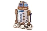 UGEARS スター・ウォーズ R2-D2 木製3Dパズル 大人用 - 木製モデルキット 大人用 趣味ギフト 男女兼用 メカニカルウッドパズル 大人用 組み立てキット 3Dパズル