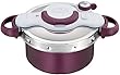 【オンライン限定】ティファール (T-fal)圧力鍋 4.2L IH対応 2~4人用 ワンタッチ開閉 2in1 クリプソ ミニット デュオ パープル P4604237 T-fal