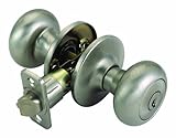 Design House 741322 Cambridge Entry Door Knob, Universal Latch, Satin Nickel Finish by Design House