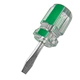 uxcell マイナスドライバー　　ショート　　クロム　バナジウム　鋼　　グリーン　マイナスビット