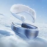 Kudar 夏の氷体験！ネッククーラー 冷却プレート 熱中症対策 首掛け扇風機 3秒即冷 スマートコントロール 図書館級静音