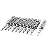 uxcell　トルックスドライバービット　T7ドライバービット　50mm長　6.35mmシャンクダイヤ　10個