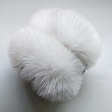 1個人工狐の毛皮のイヤーマフ秋冬は暖かいロングウールの冬の耳の暖かい3色を保つ (#1)