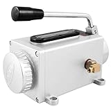 SODIAL(R) Y-8 4ミリメートル径アウトレットブラックマナルハンドル潤滑システムオイルポンプ
