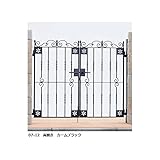 YKK ap　シャローネシリーズ　トラディシオン門扉3型　07-12　門柱・両開きセット 　グラングレイ