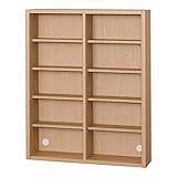 小島工芸 日本製 組立不要 健康仕様のFフォースター 耐荷重に優れた中がしっかりつまった丈夫な棚板 奥行20cm 薄型オープンシェルフ ESOP-90P チェリーナチュラル [幅89.5cm 高さ110.2cm] 2379111