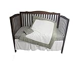 Baby Doll Bedding Zuma 4 Piece Crib Bedding Set, Grey/White by BabyDoll Bedding
