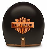 2x HARLEY DAVIDSON MOTORBIKE HELMET STICKERS in ORANGE Colour - great present!2倍のハーレーダビッドソンオレンジ色のヘルメ