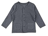 (ドードー&ゴーゴー) Dordor & Gorgor オーガニックベビーカーディガントップ 無染色 100%コットン US サイズ: 0-3 Months カラー: グレイ
