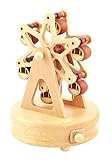 子供のための古典的な楽しい観覧車木製のミュージカルボックスデコレーションギフト