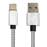 LAZOS USB-TypeC 3A ケーブル 1m シルバー 充電ケーブル L-TC3-S1