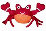 Organic Zubels Corey the crab 9 100% Hand-Knit Rattle by Zubels