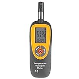volflashy 温度湿度計 ミニデジタル 温度計 湿度計 LCD ディスプレイ 高解像度 気温 湿度 センサー テスター HT-96
