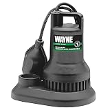 WAYNE WST30 3/10 HP Reinforced Thermoplastic Submersible Sump Pump With Tether Float Switch [並行輸入品]