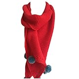 Snoneネックウォーマー あったかい キッズ 男女児 秋冬 防寒 スヌード 冷え性対策 毛糸 ニット 暖かい 可愛い マルチ毛玉付き てづく編み