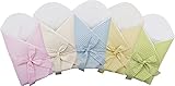 BlueberryShop Swaddle Blanket Wrap Duvet for Newborn Baby with Stiffened / Hard Back (Removable Spon